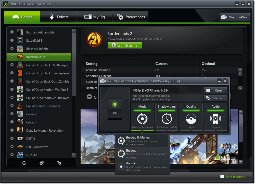 Logiciel de capture de vidéo pour les jeux